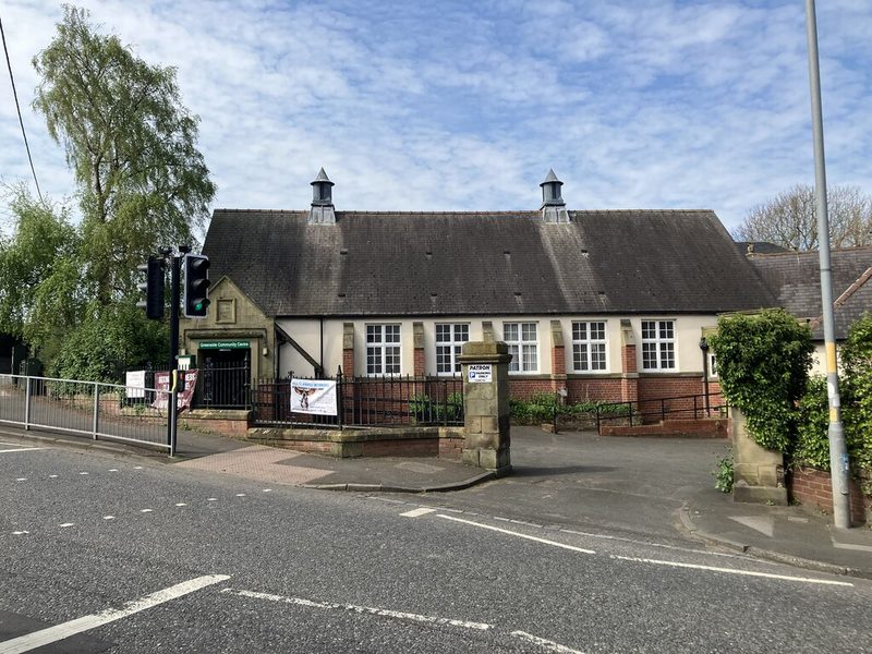 The brick community centre at Greenside that was once the colliery welfare hall.