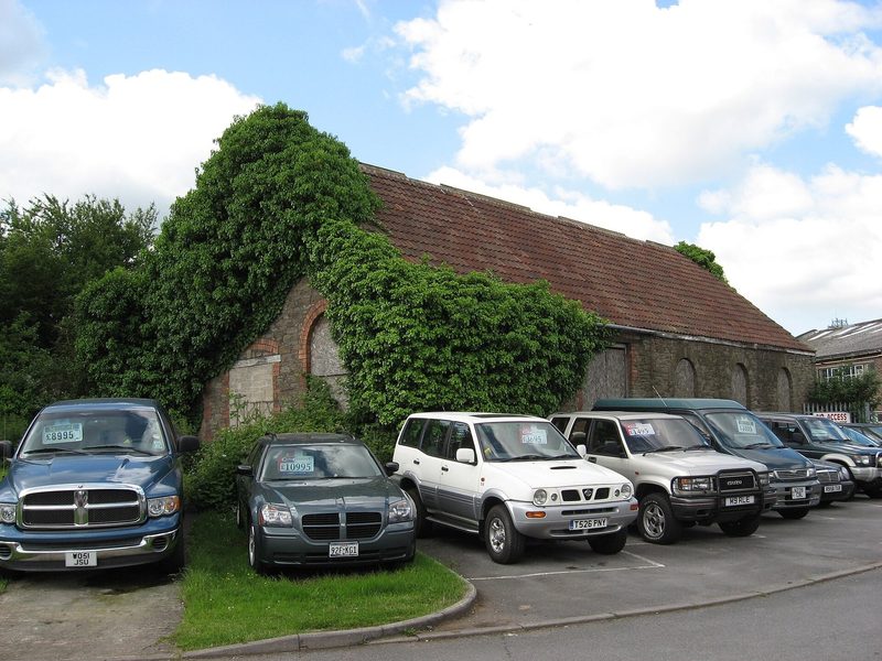 The former winding engine house of Hanham Colliery, a stone building on Memorial Road, photographed in 2008.