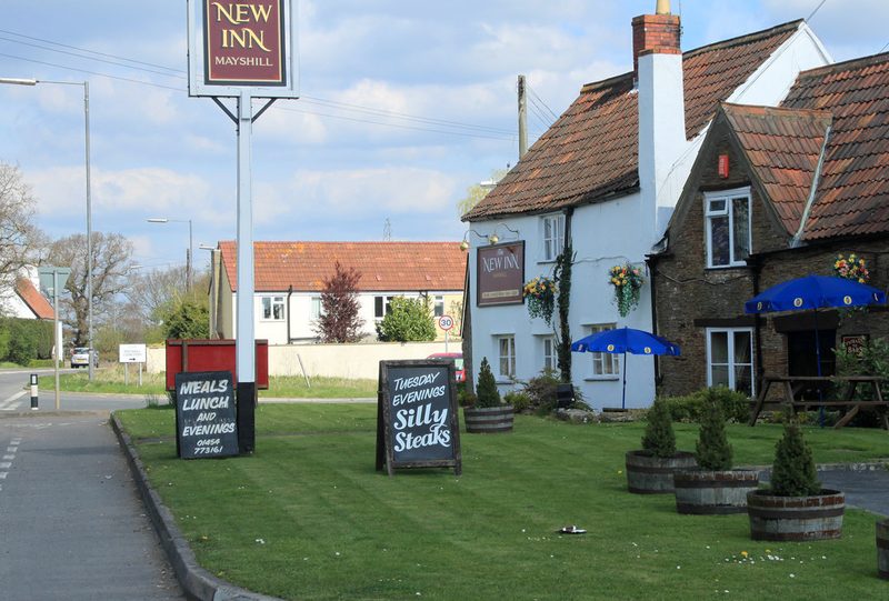 The New Inn public house beside the Badminton Road at Mayshill, the hamlet that took its name from the colliery.