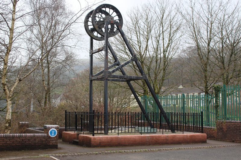 The Universal Colliery Disaster Memorial at Senghenydd, commemorating those killed in the 1901 and 1913 explosions at the colliery.