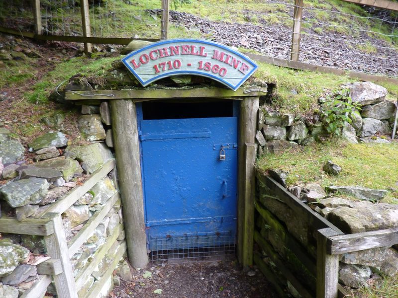 The entrance to Lochnell Mine, the level the Museum of Lead Mining takes visitors underground into.