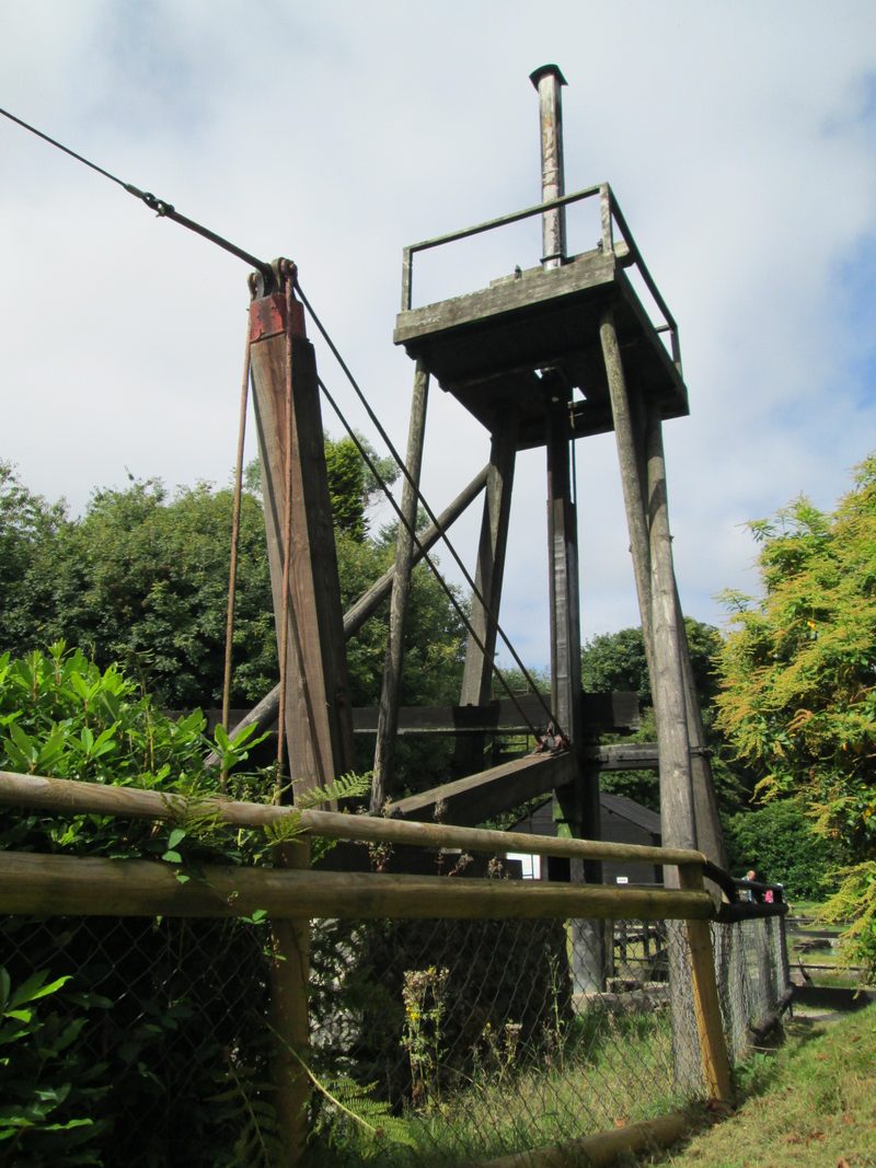 The preserved slurry pump at Wheal Martyn, used to move liquid china clay from the pit to the settling tanks.