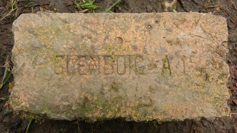 A firebrick stamped GLENBOIG, made from the district's exceptionally pure fireclay.