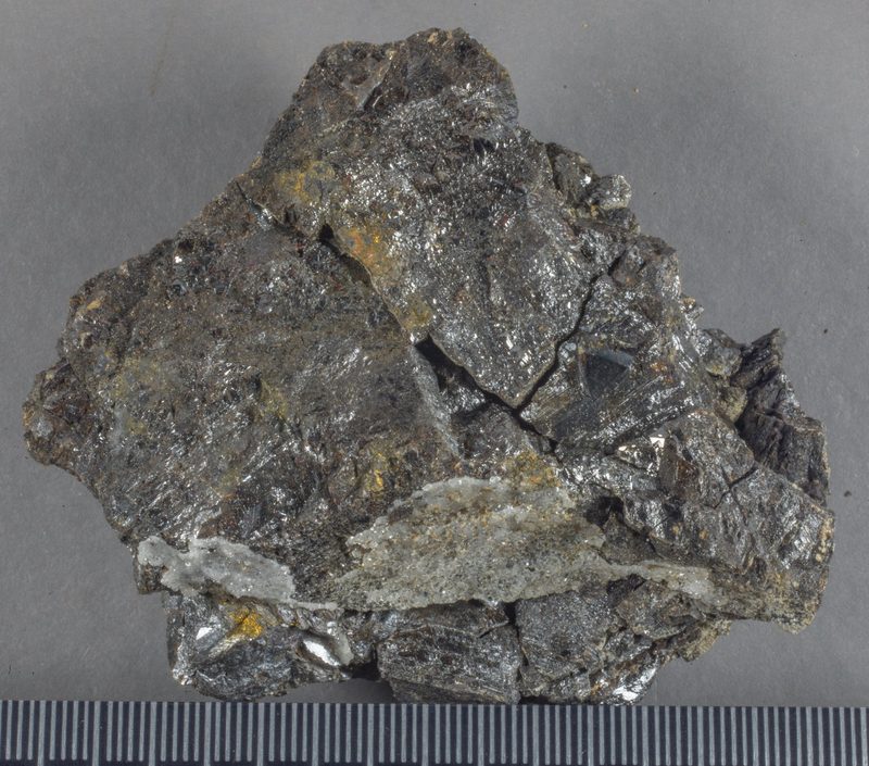 A dark, resinous specimen of sphalerite, the zinc ore mineral British miners called blende or blackjack.